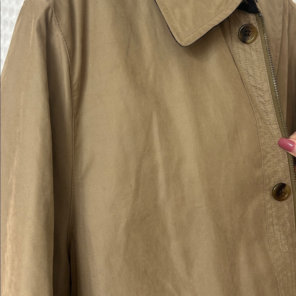 Nautica Tan Jacket Barn Chore Wool Removable Liner Oversized Men’s Medium - Picture 7 of 8